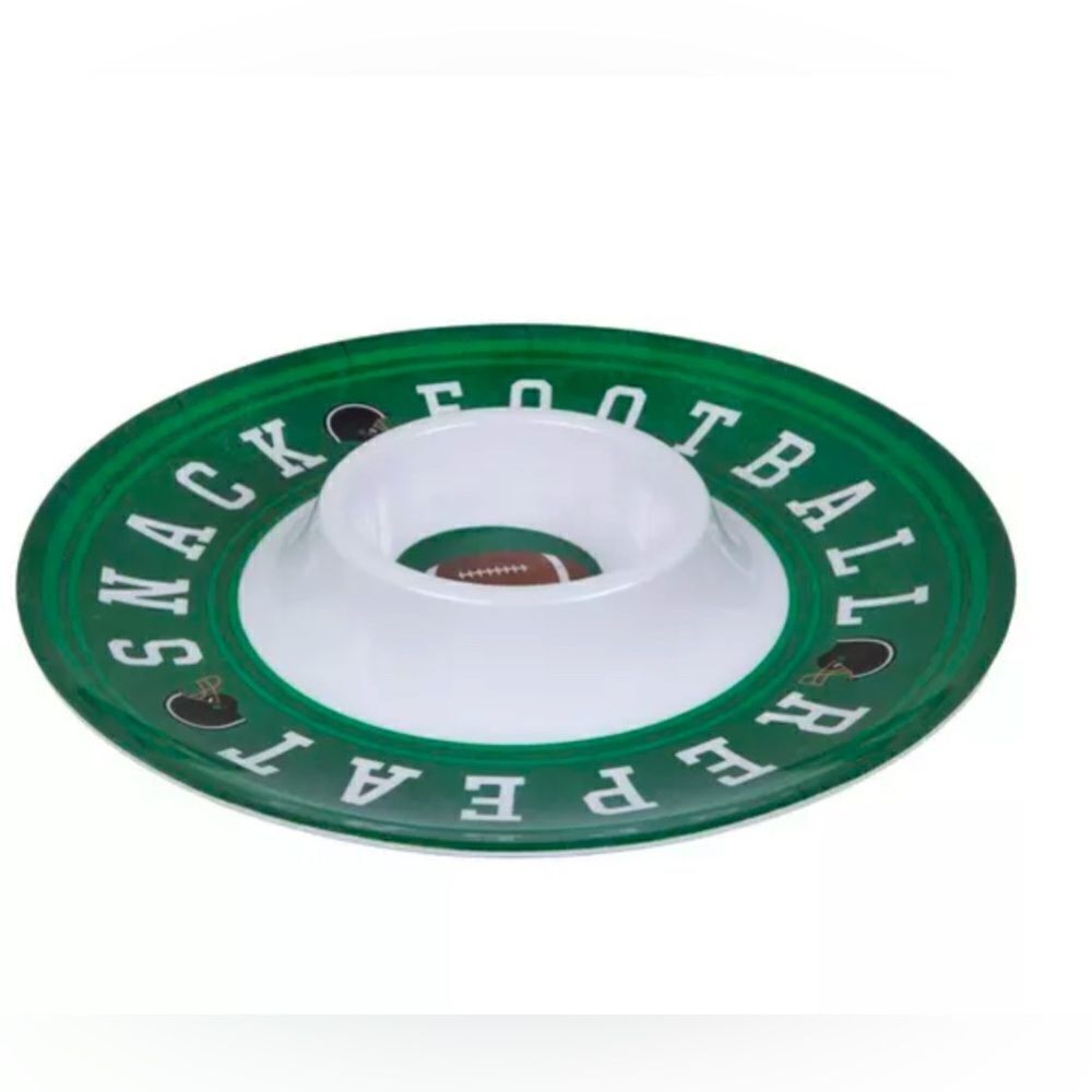 🏈🏈🏈Football Snack Repeat Dip & Chip Tray